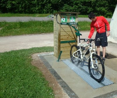 station de lavage VTT Modulo bois de la GT du Morvan