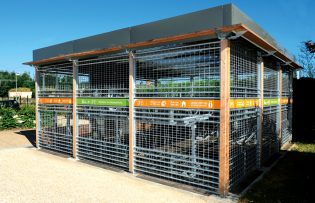 un des abris vélos ALTAO Spacio installés dans les gares TER en Rhône-Alpes