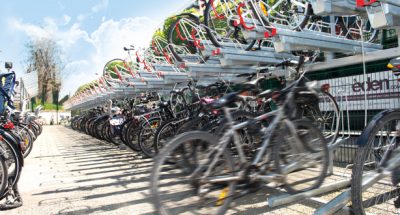 parking vélo équipé de racks de stationnement Optima en Gare de Rueil-Malmaison