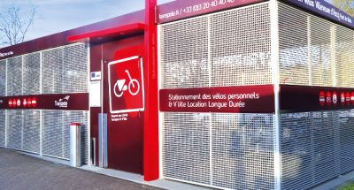 une des consignes vélos fermées ALTAO Spacio de Lille