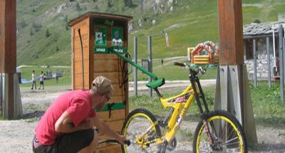 Station de lavage pour vélos et VTT ALTAO Modulo à TIGNES