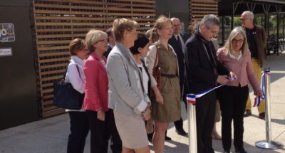 inauguration des abris vélos collectifs ALTAO Spacio de FONTAINEBLEAU