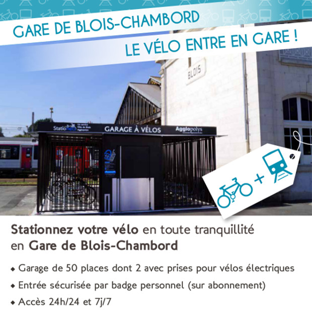 Abri vélos fermé ALTAO Spacio en GARE DE BLOIS