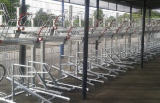 racks vélos double-étage Optima dans les Gares de la Région Alsace