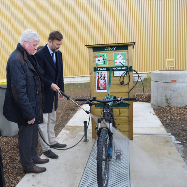 Station de lavage vélos ALTAO Modulo installé à SAINT OMER