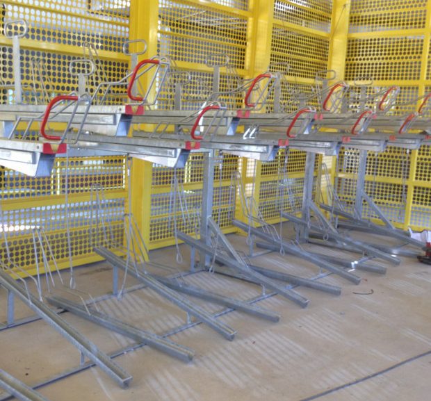 racks de stationnement vélos