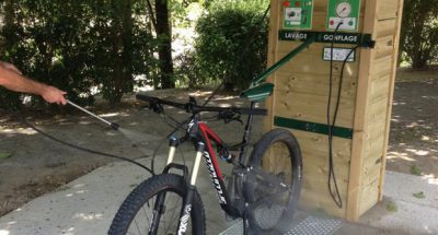 Station de lavage et gonflage vtt