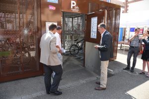 inauguration de la consigne vélo abri Cigogne d'Obernai