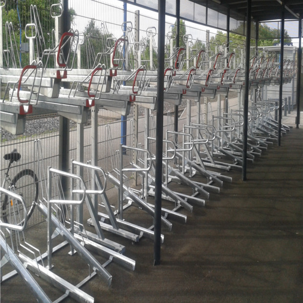 racks de stationnement vélos