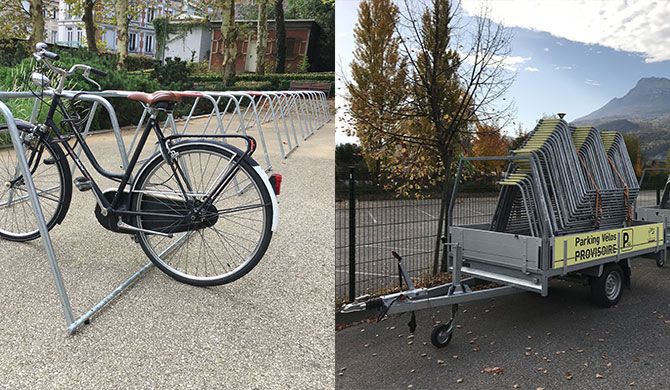 rack de stationnement vélo temporaire ALTAO Mobile