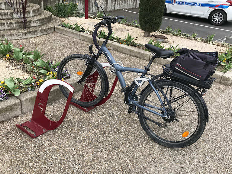 stationnement vélo sur borne ALTAO Voile