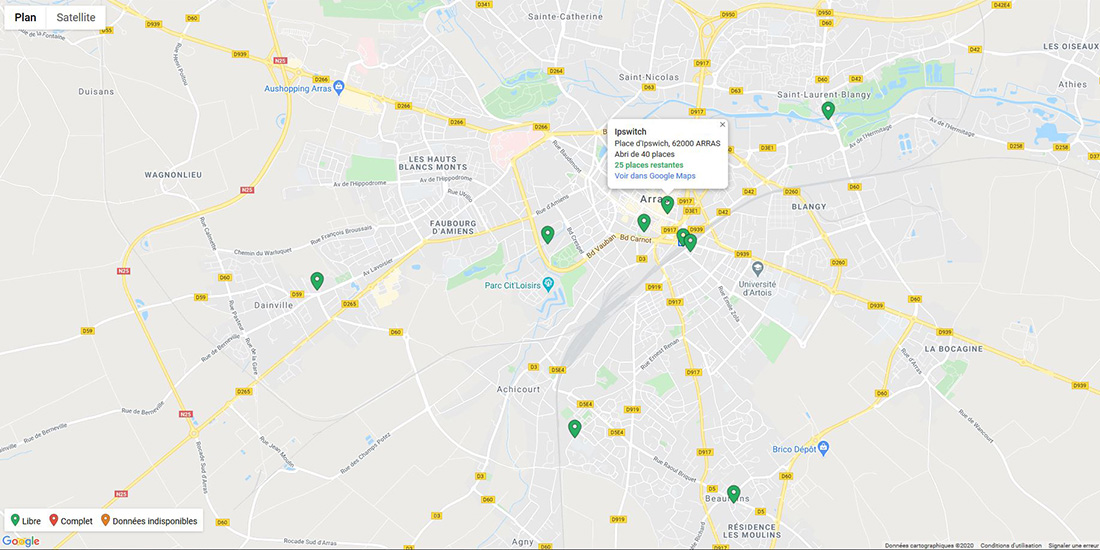 Nouveaux abris vélos sécurisés et connectés à Arras