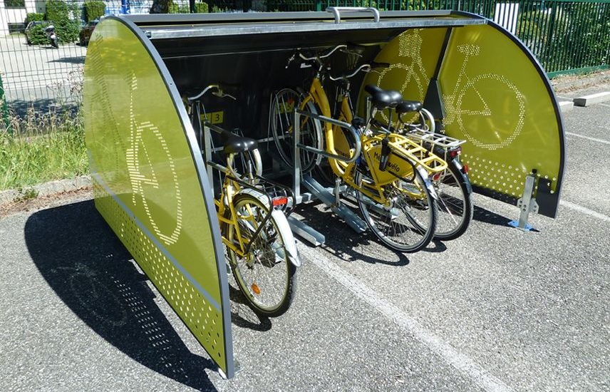 ALTAO Cover Minibox ouvert avec vélos
