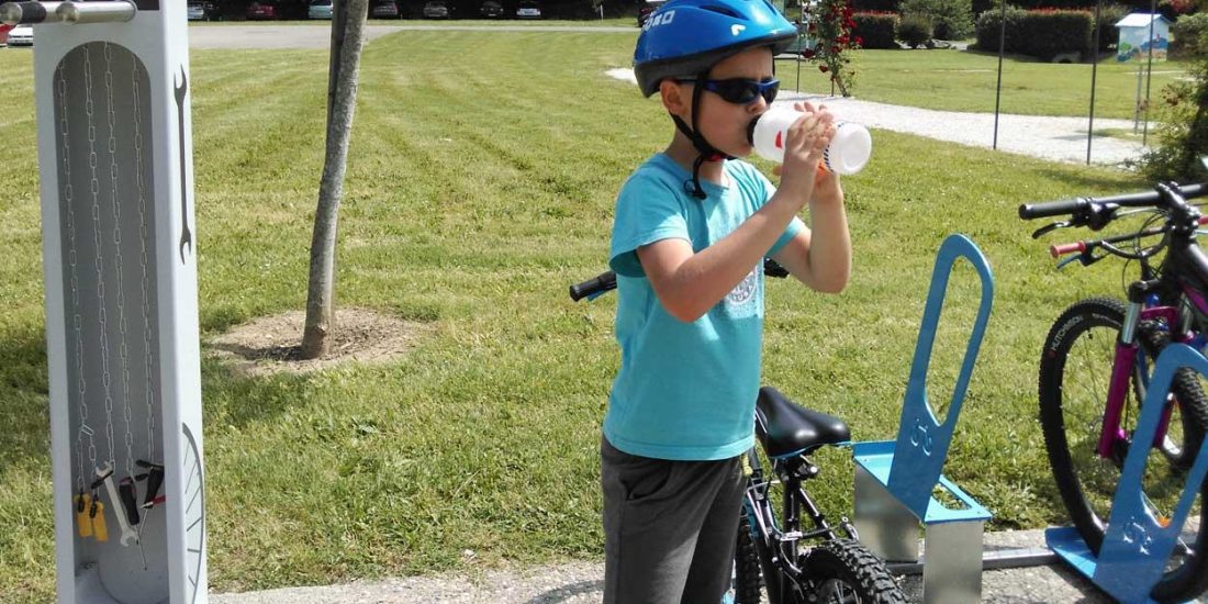 Aire cycliste du Port de Buzet