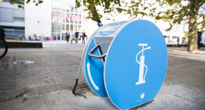 pompe à vélo en libre service de l'Université de Genève