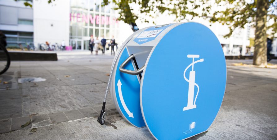 pompe à vélo en libre service de l'Université de Genève