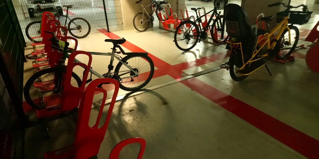 parking à vélos en entreprise