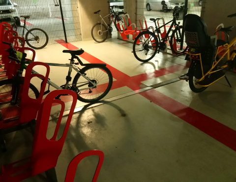 parking à vélos en entreprise