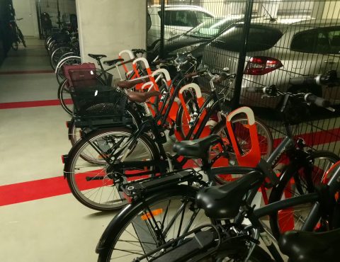 racks de stationnement parking à vélos en entreprise