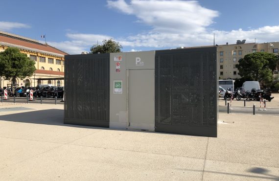 Abri vélos sécurisé en gare de Marseille