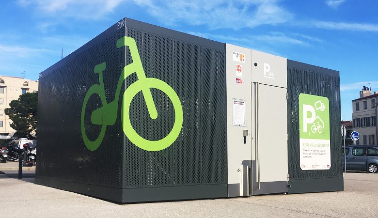 abri vélo Cigogne ALTINNOVA gare de Marseille Saint Charles