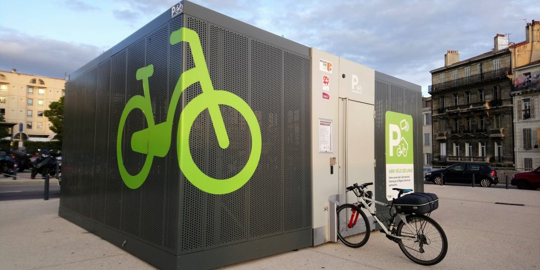 Abri vélos sécurisé en gare de Marseille St Charles