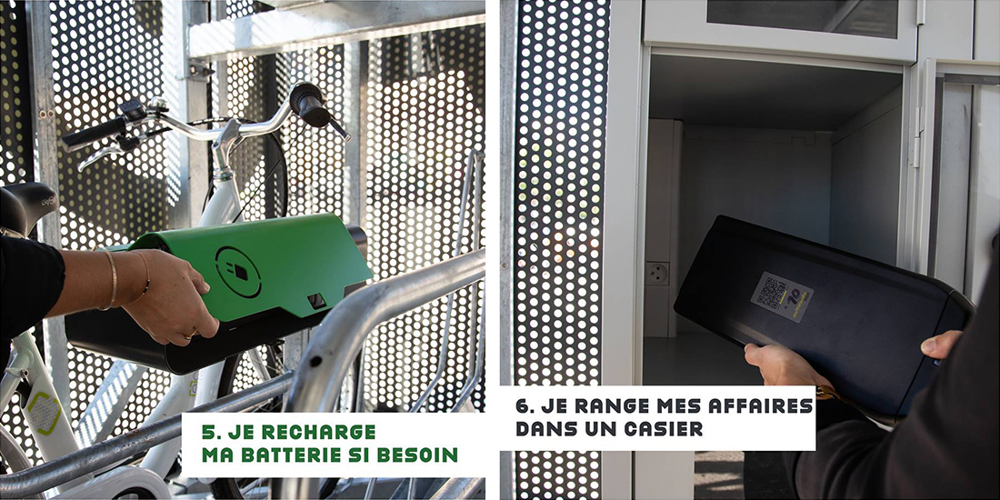 mode d'emploi de l'abri vélos sécurisé en gare de Marseille St Charles