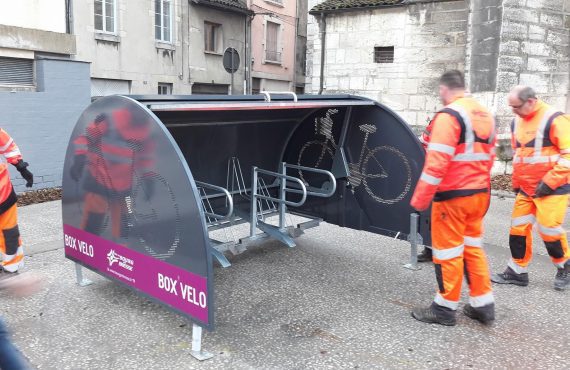 Nouveaux box vélo sécurisés d'Altinnova à Bourg en Bresse