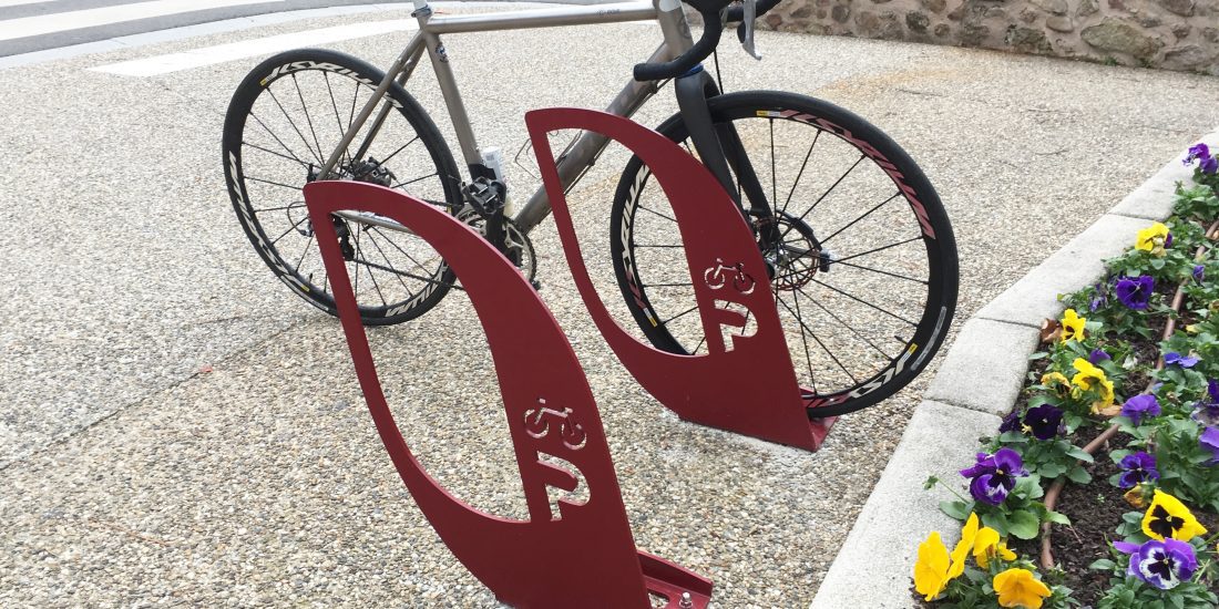 Nouveaux arceaux vélos à Saint Marcellin en Forez