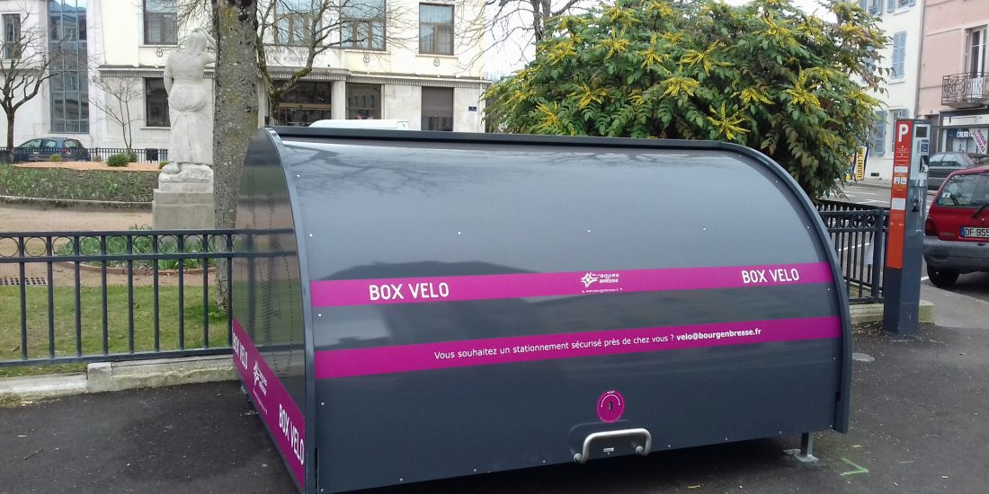 Nouveau box vélo sécurisé installé à Bourg en Bresse