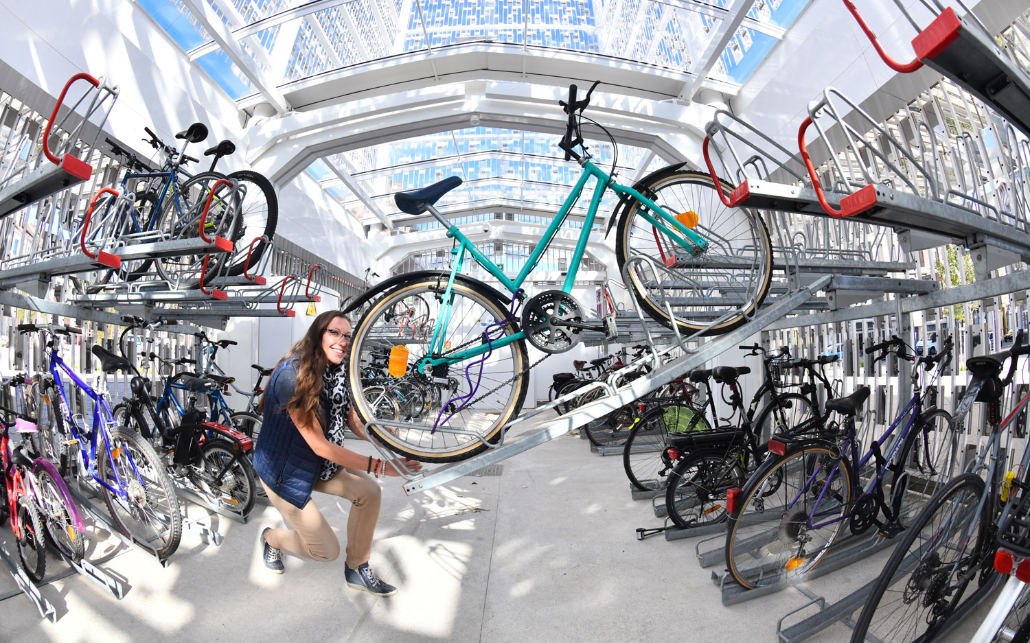 Nouveau parc à vélos sécurisé en gare de Dunkerque - Altinnova