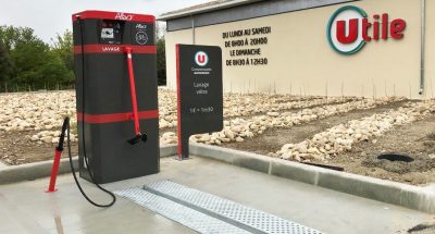 point de lavage vélo ALTAO® Modulo d'un magasin U