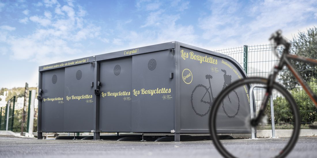 Abris vélos sécurisés ALTAO Cocoon du réseau de stationnement Boxyclettes