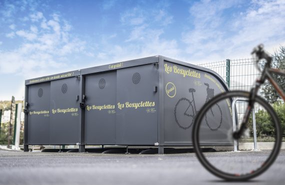 Abris vélos sécurisés ALTAO Cocoon du réseau de stationnement Boxyclettes