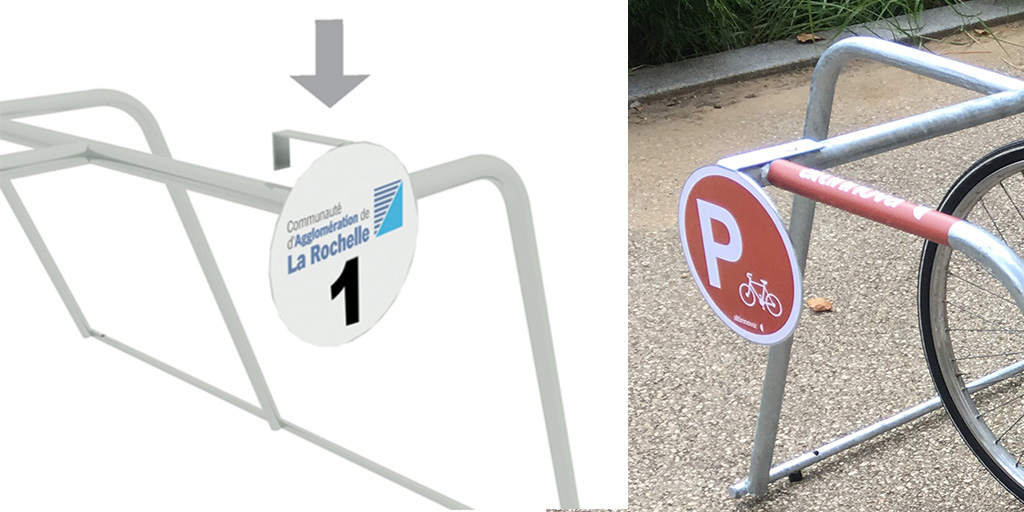 panneau de rack de stationnement vélos temporaire ALTAO Mobile