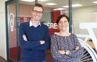 photo Julien Lefebvre et Corinne Verdier de l'article: Altinnova révolutionne le stationnement vélo