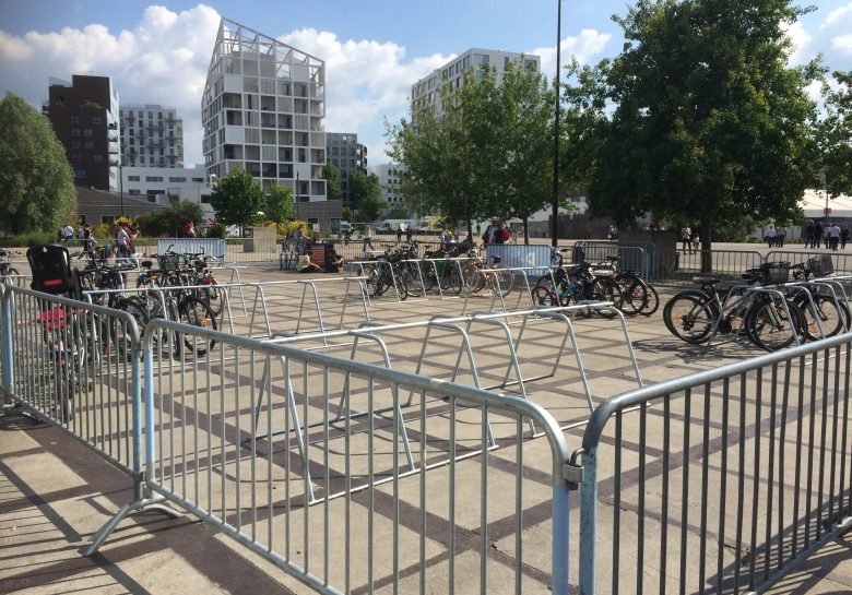 parking vélos temporaire de Nantes