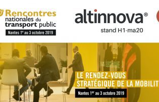 visuel Altinnova aux Rencontres Nationales des Transports Publics 2019