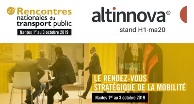 visuel Altinnova aux Rencontres Nationales des Transports Publics 2019