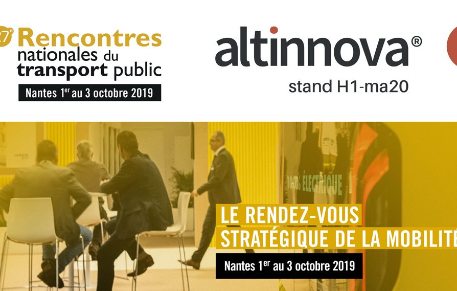 visuel Altinnova aux Rencontres Nationales des Transports Publics 2019