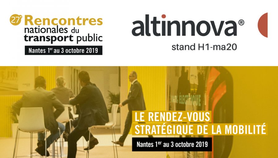 visuel Altinnova aux Rencontres Nationales des Transports Publics 2019