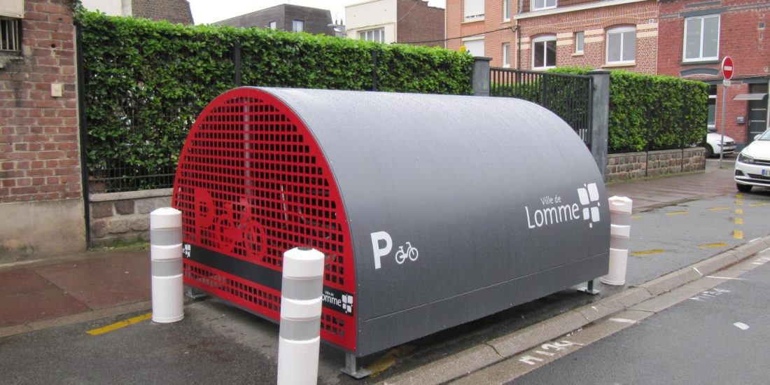 nouveau box à vélos installé Lomme