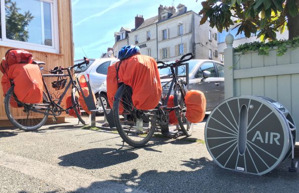 photo de la conciergerie vélo d'Angers pour les Rencontres Vélo & Territoires 2019 avec équipements Altinnova
