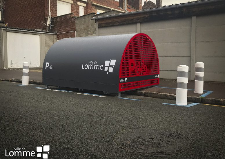 nouveau box à vélos installé Lomme