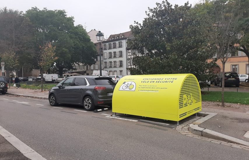 box à vélo de Strasbourg installé et en service