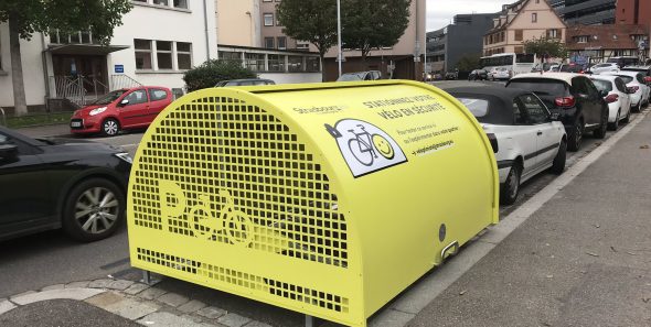 ALTAO Cover installé à Strasbourg pour stationner son vélo en sécurité