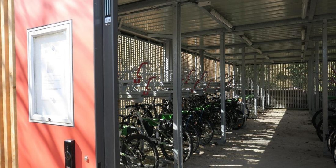 parking à vélos sécurisé de l'Aiguillage