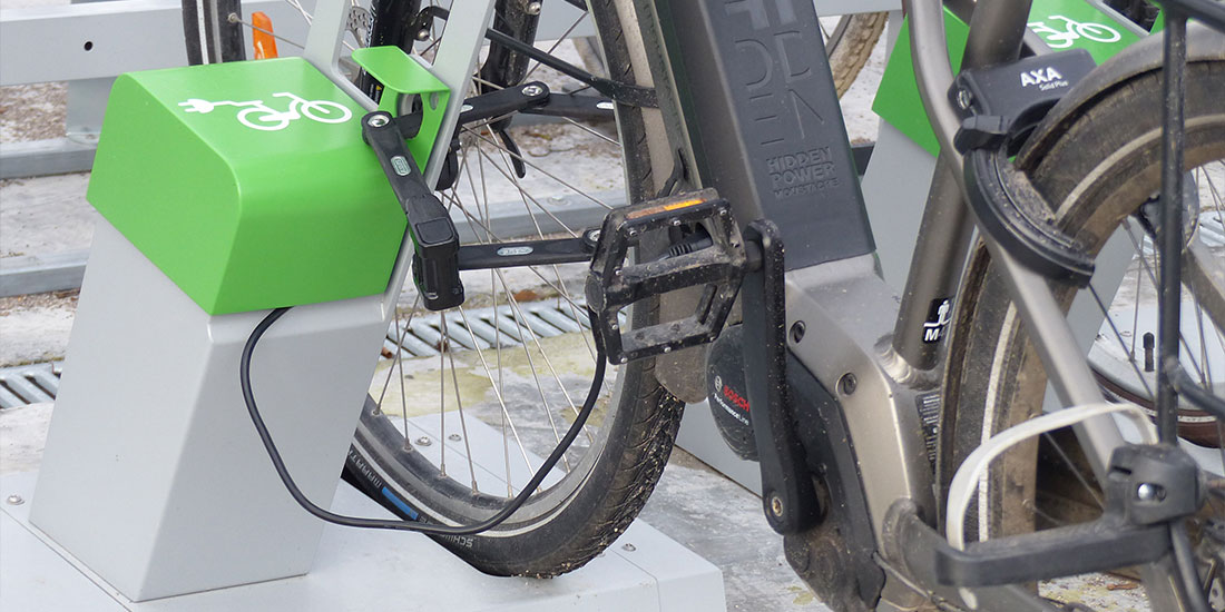 borne de recharge vélo électrique en entreprise