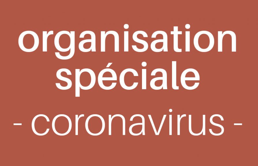 visuel organisation spéciale contre le coronavirus
