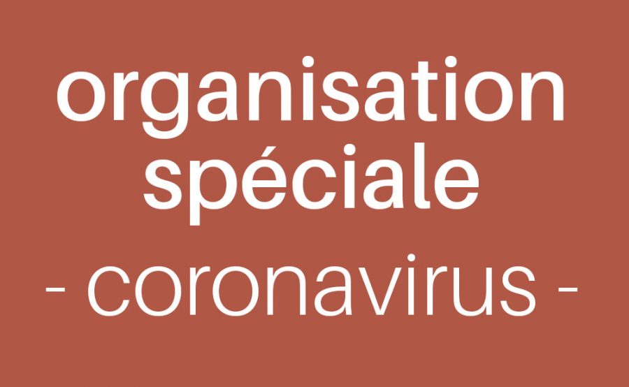 visuel organisation spéciale contre le coronavirus